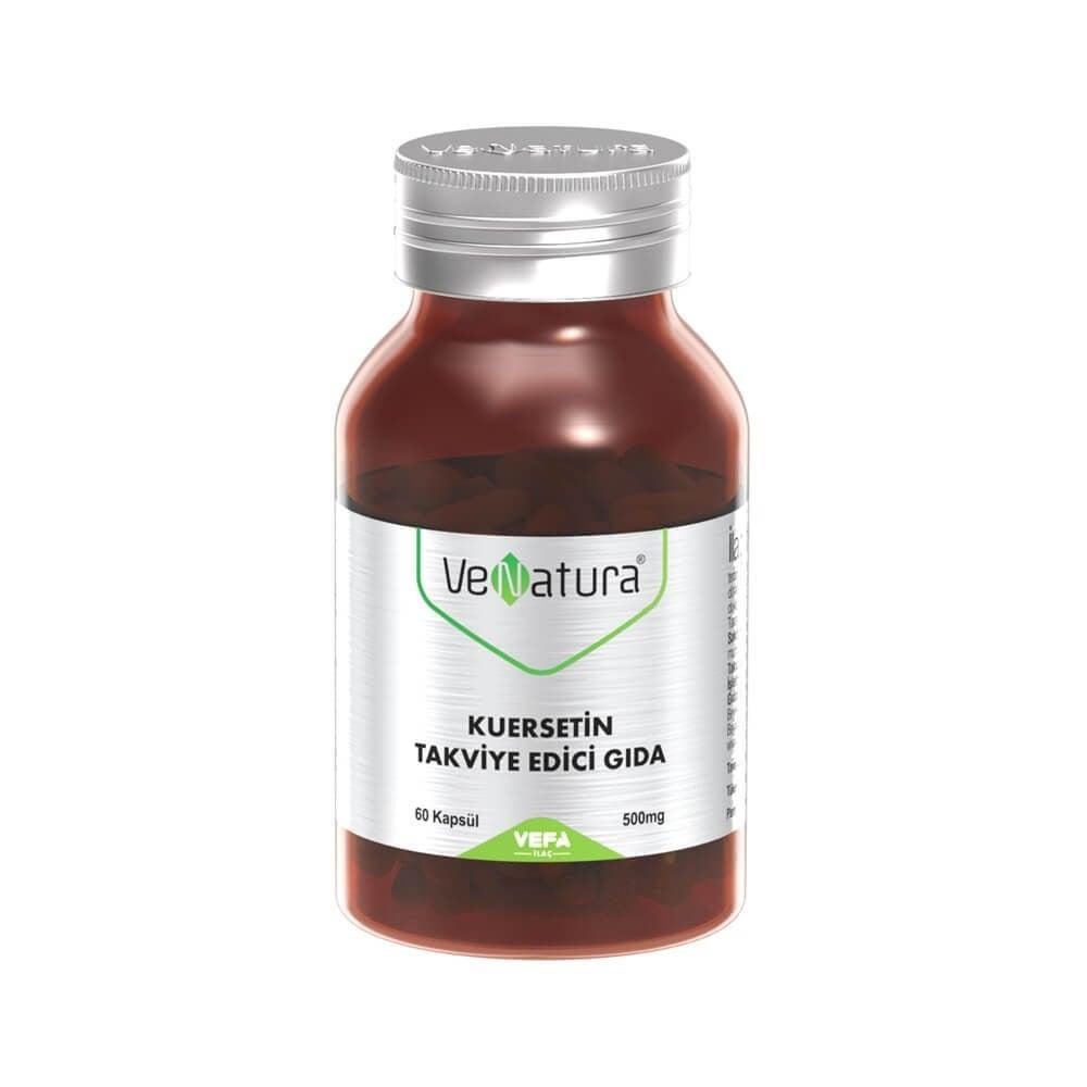 VeNatura Quercetin Supplement 500 mg - 60 Capsules for Antioxidant & Immune System Support
