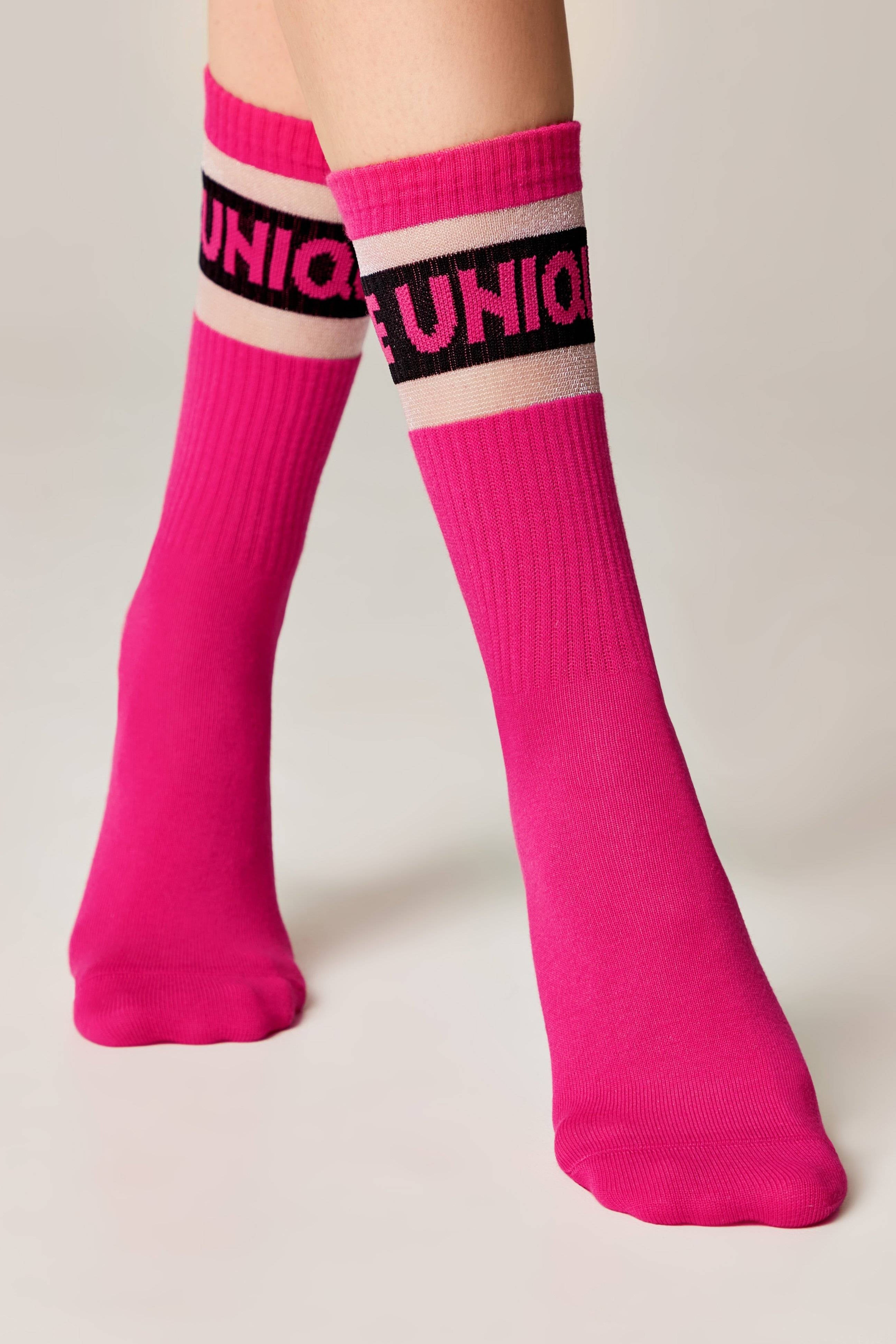 TheRanok.com Conte Cotton Long Socks Active 156 - "Unique" — detail close-up