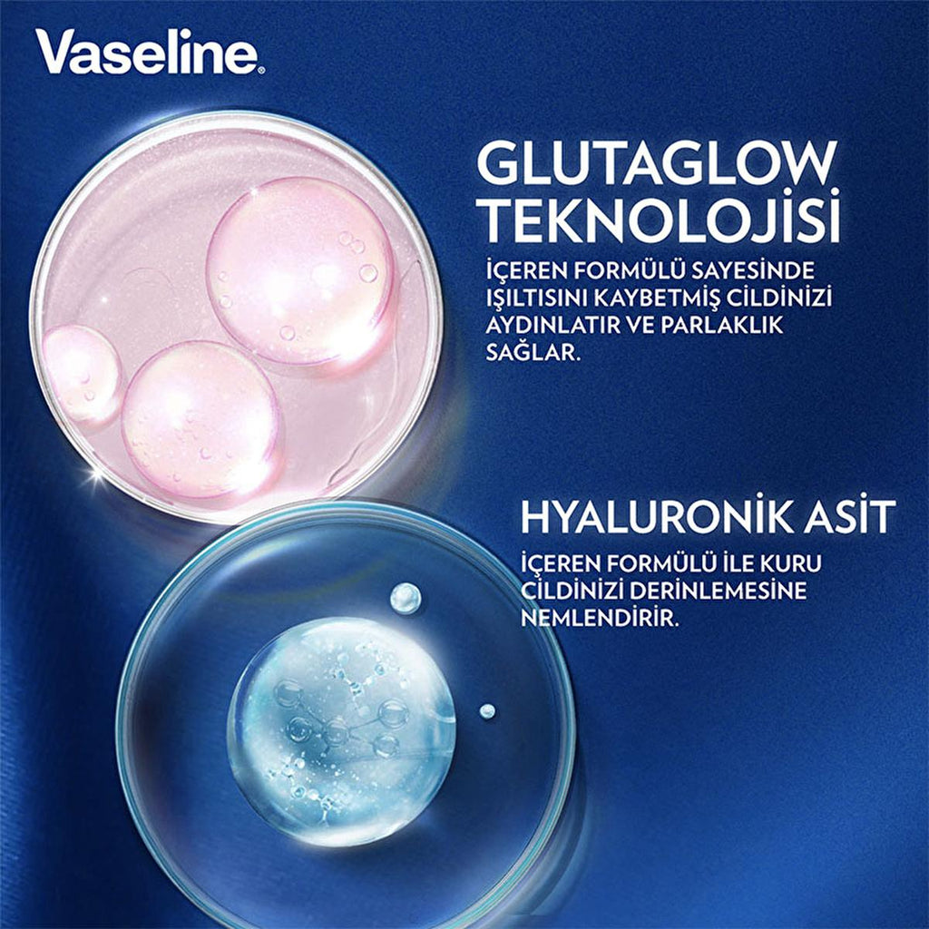 Vaseline Gluta-Hya Firming Body Lotion: Hyaluronic Acid & Collagen for Radiant, Firmer Skin - Intense Hydration, Anti-Aging, Non-Greasy Formula