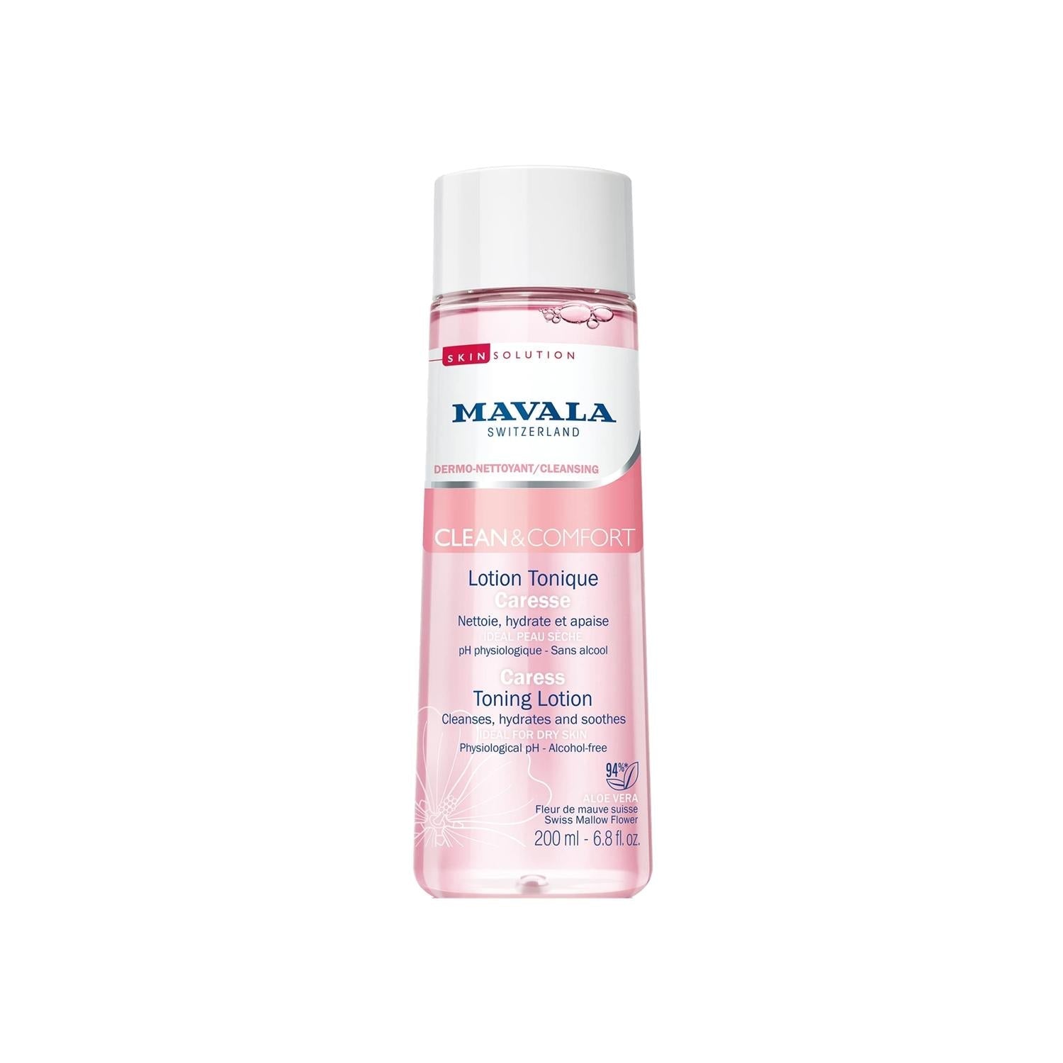 Mavala Clean & Comfort Toning Lotion for Soothing Skin - 200ml, Gentle Skincare for Comfort & Cleanliness
