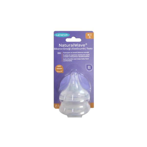 Lansinoh Natural Wave Baby Bottle Nipple Slow Flow 2 Pieces