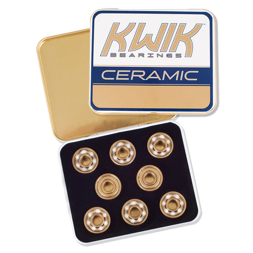 Riedell KwiK Ceramic Skate Bearings (Set of 16) by Skates USA