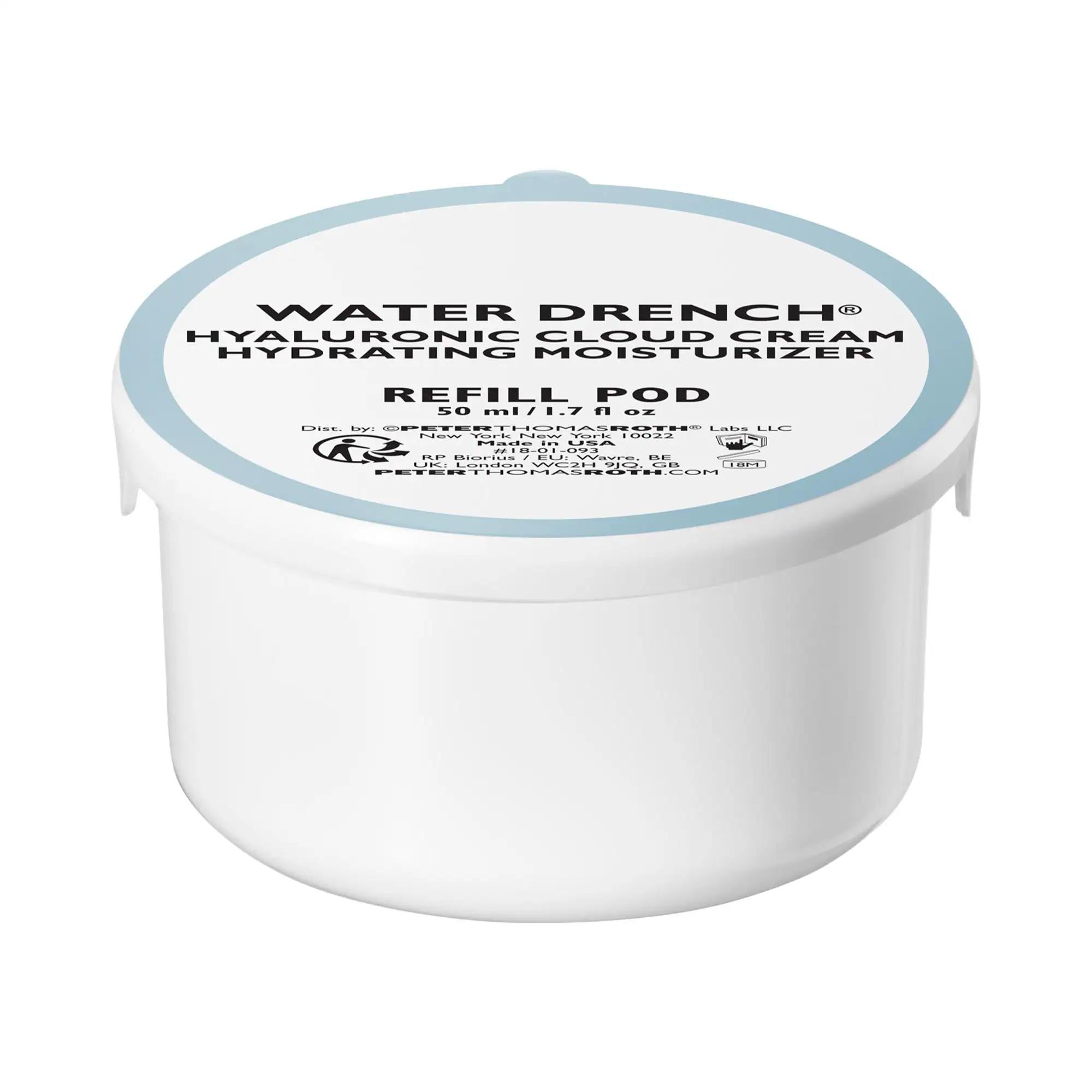 Peter Thomas Roth Water Drench Hyaluronic Acid Moisturizer: 72-Hour Hydration for Dry Skin, Anti-Aging, Fine Line Reduction, Refillable