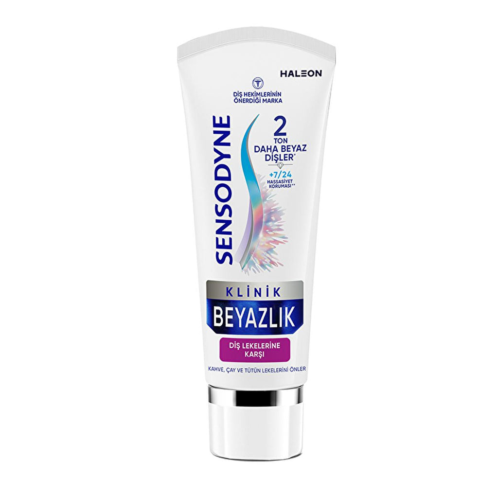 Sensodyne Clinical White Toothpaste - Whitening for Sensitive Teeth, Effective Against Stains