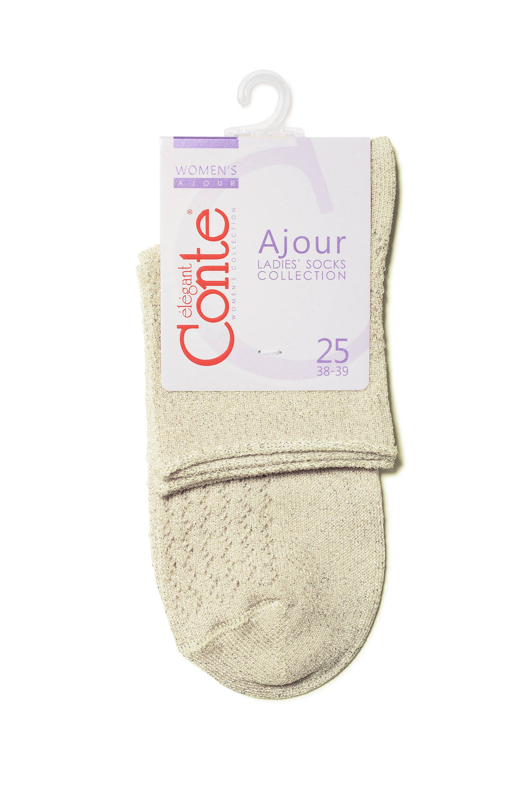 TheRanok.com Conte Socks Ajour - 180 Made of Viscose With Lurex — alternative angle