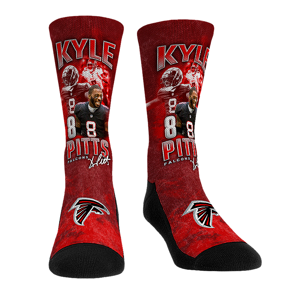 Rock 'Em Socks Rock 'Em Socks Kyle Pitts - Atlanta Falcons  - Retro Photo — main product shot