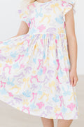 Mila & Rose ® Bow-tastic Flutter Sleeve Twirl Dress — main product shot
