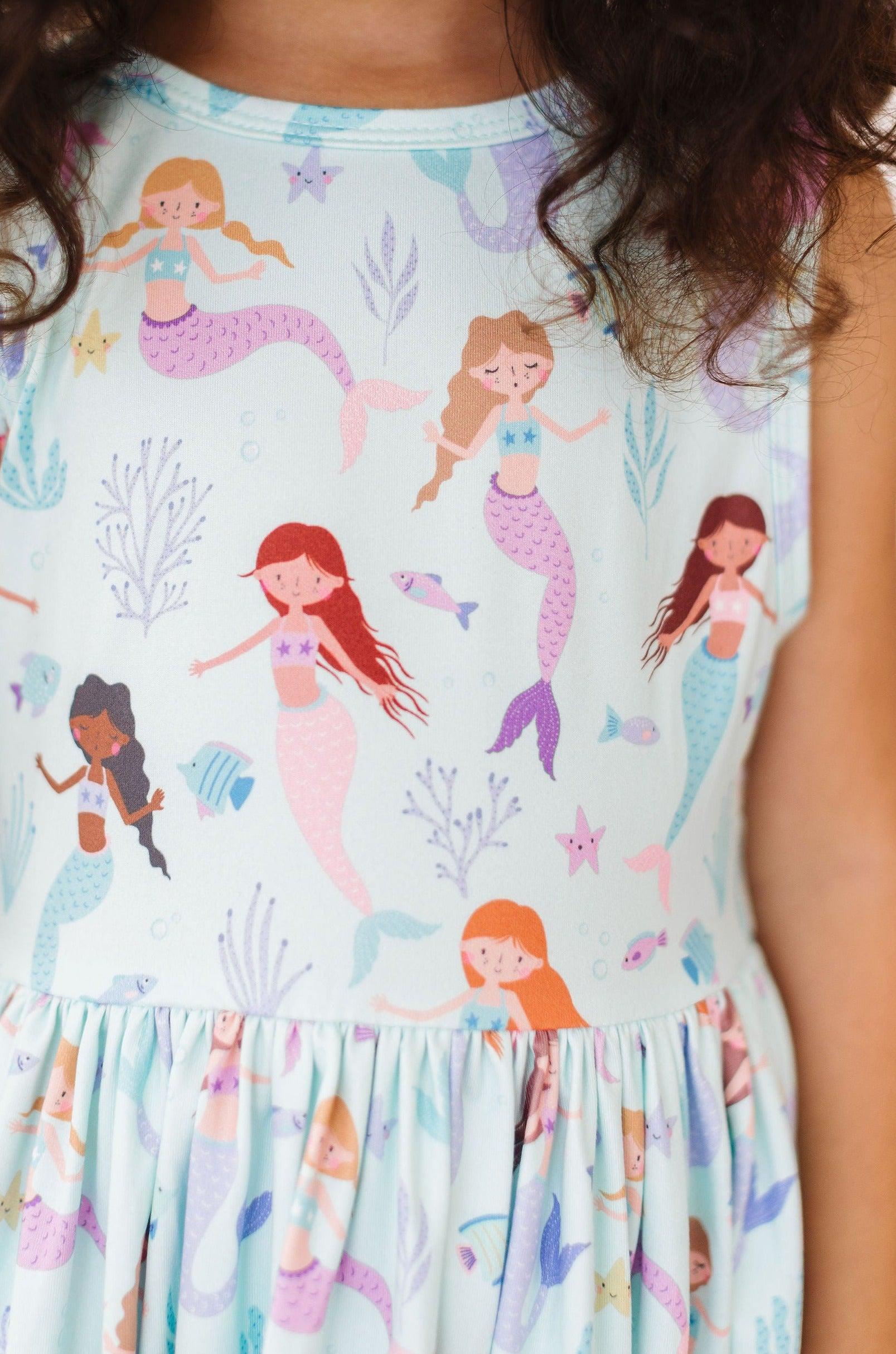 Mila & Rose ® Happy as a Clam Tank Twirl Dress — detail close-up