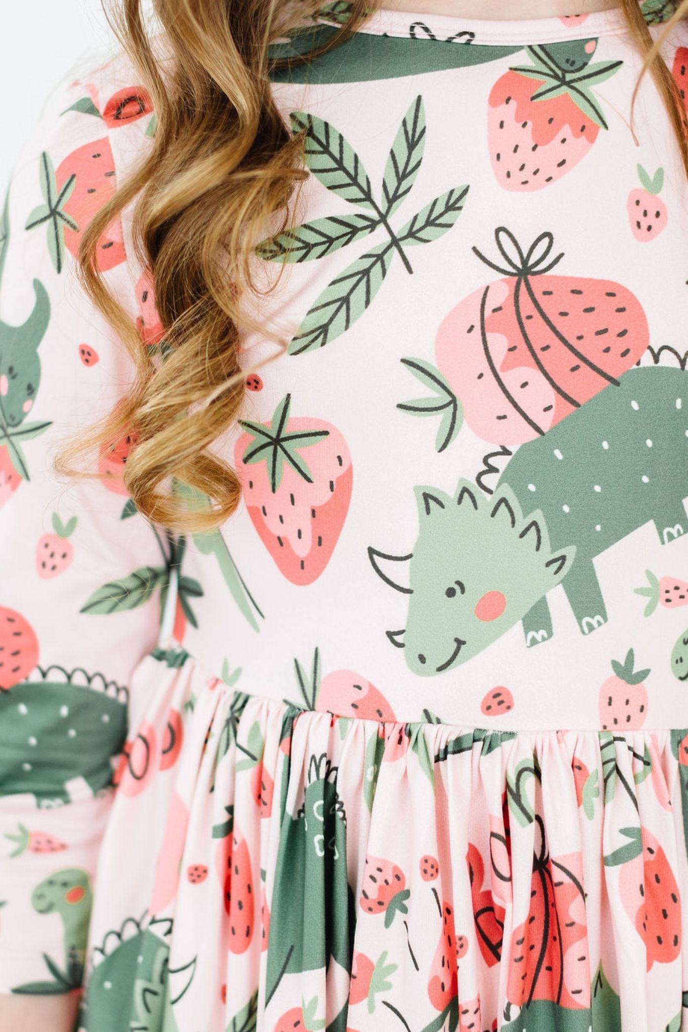 Mila & Rose ® Hear Me Roar 3/4 Sleeve Pocket Twirl Dress — lifestyle context