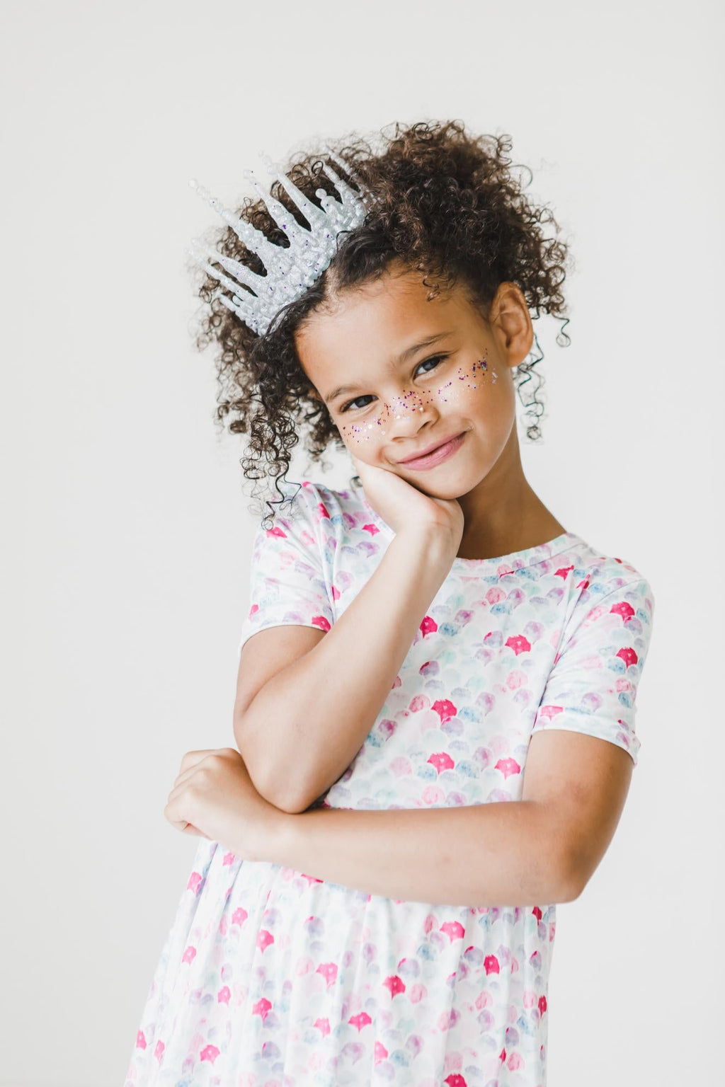 Mila & Rose ® Mermaid Scales S/S Pocket Twirl Dress — lifestyle context
