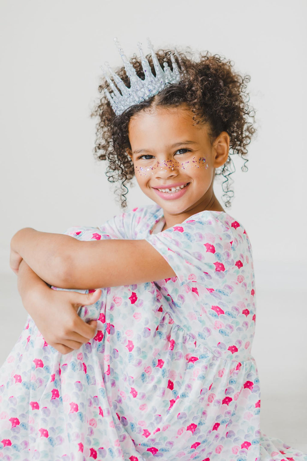 Mila & Rose ® Mermaid Scales S/S Pocket Twirl Dress — side view