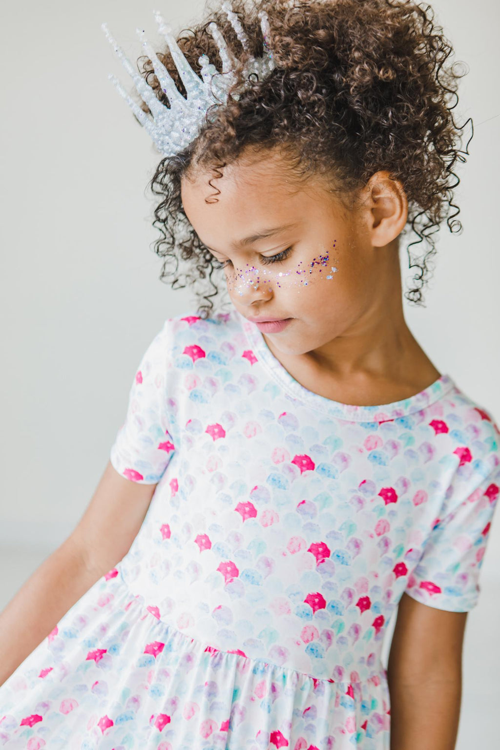 Mila & Rose ® Mermaid Scales S/S Pocket Twirl Dress — main product shot