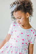 Mila & Rose ® Mermaid Scales S/S Pocket Twirl Dress — main product shot