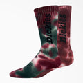Dickies Tie-Dye Crew Socks - Wine Tie-Dye by Skates USA