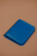 LOLA Y TULA Leather cardholder Wallet Pacific Blue — main product shot