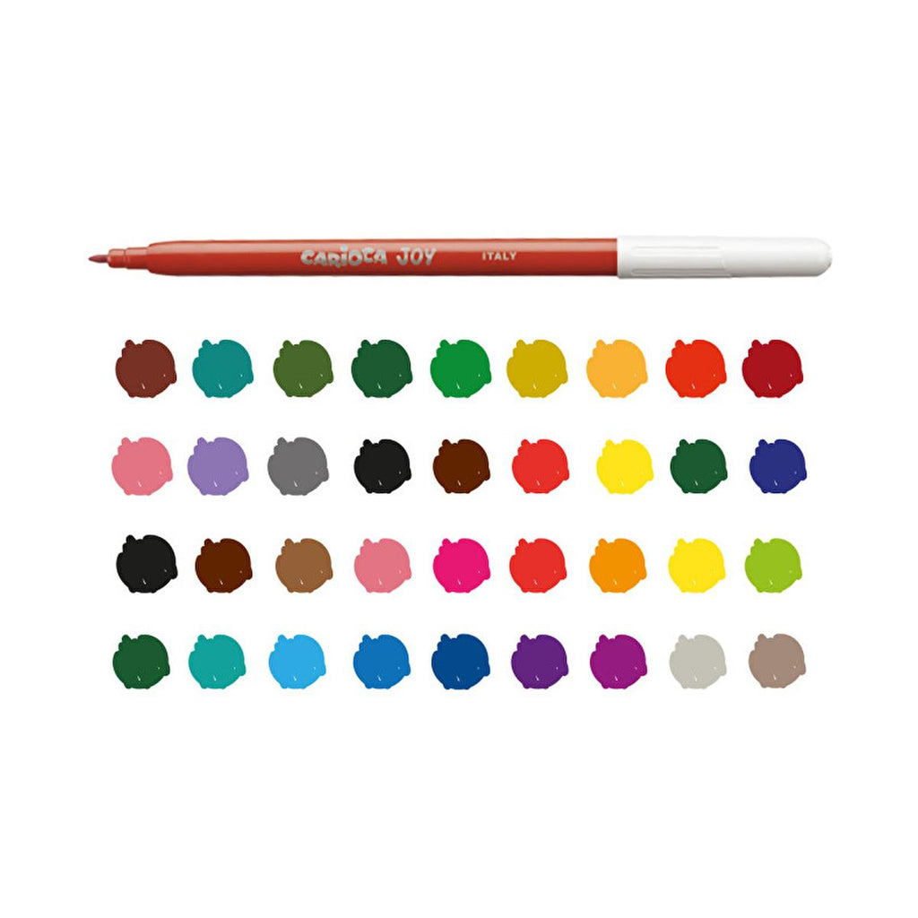 Carioca Washable Markers or Coloring Pens - 50 Unit Pack - Italy Made