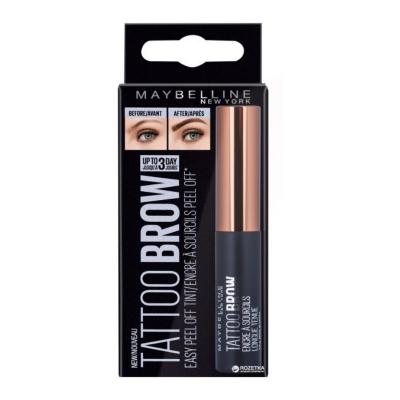 Maybelline New York Tattoo Brow Light Brown - Temporary Eyebrow Tattoo for Fuller Brows, Water-Resistant & Long-Lasting