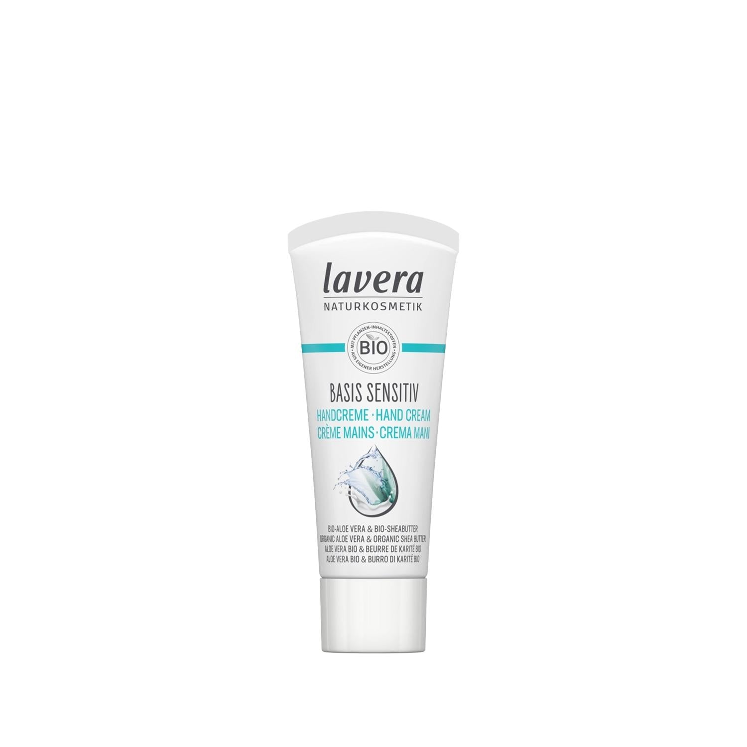 Lavera Basis Sensitiv Hand Cream: Organic Relief for Dry, Sensitive Skin | Travel Size Moisturizer