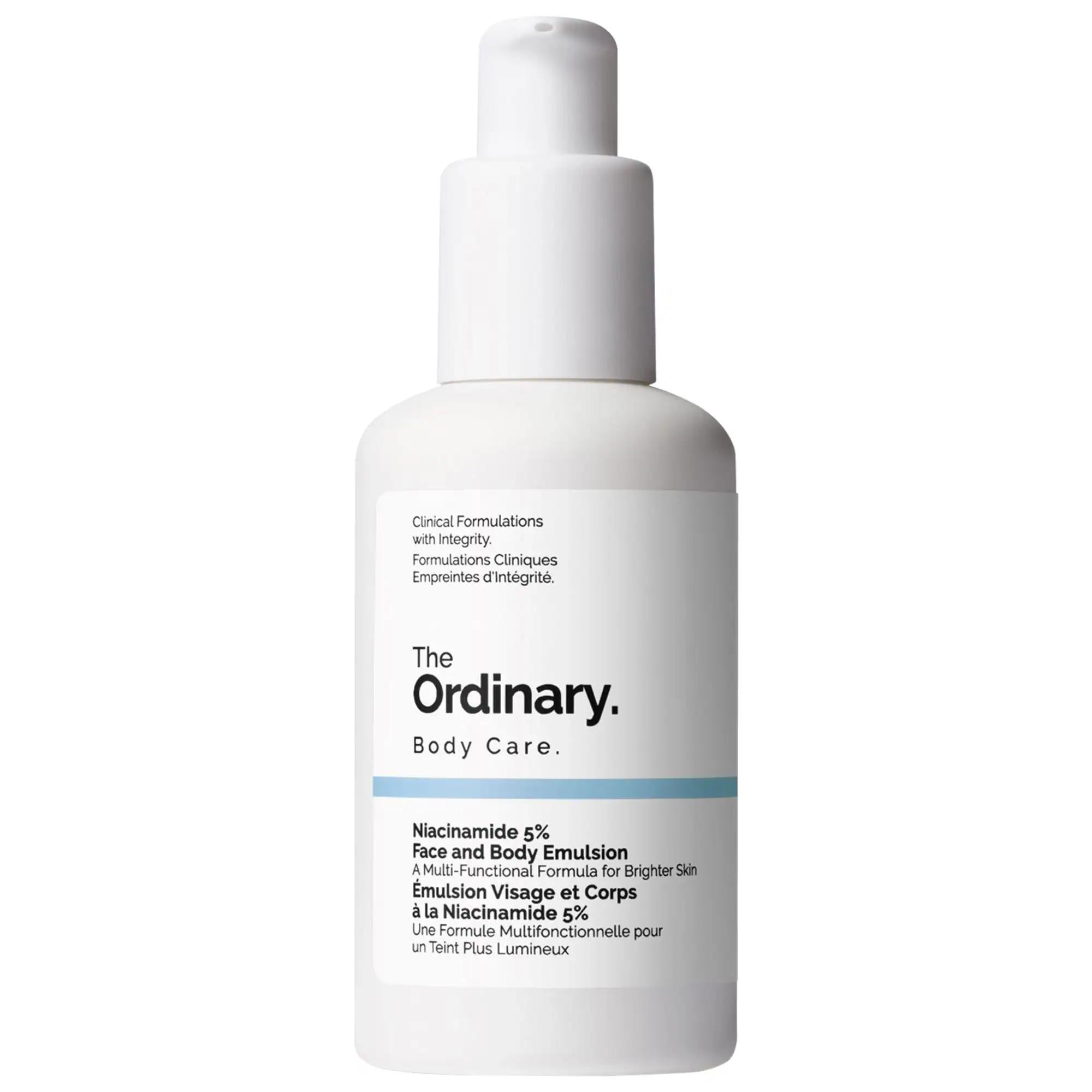 Niacinamide 5% Face & Body Emulsion: Visibly Reduce Dark Spots & Even Skin Tone | Fragrance-Free, Vegan & Cruelty-Free Skincare