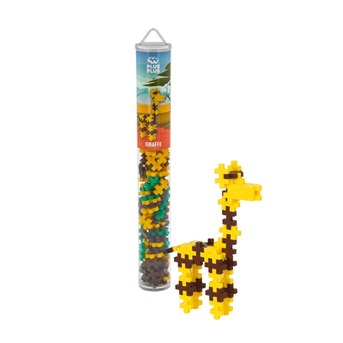 Plus Plus Construction Toy, Educational Building Set for Kids - 100 Pieces in Reusable Tube, Made in Denmark