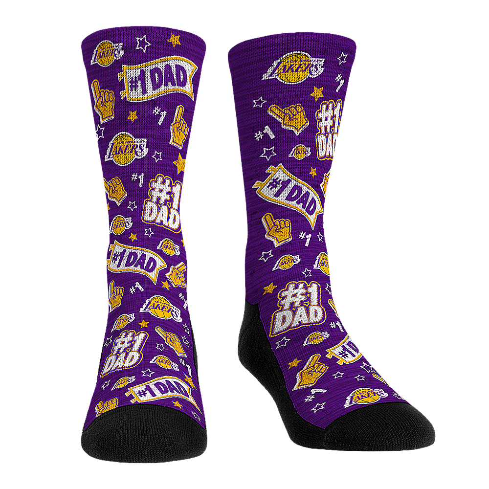 Rock 'Em Socks Rock 'Em Socks Los Angeles Lakers - #1 Dad — main product shot