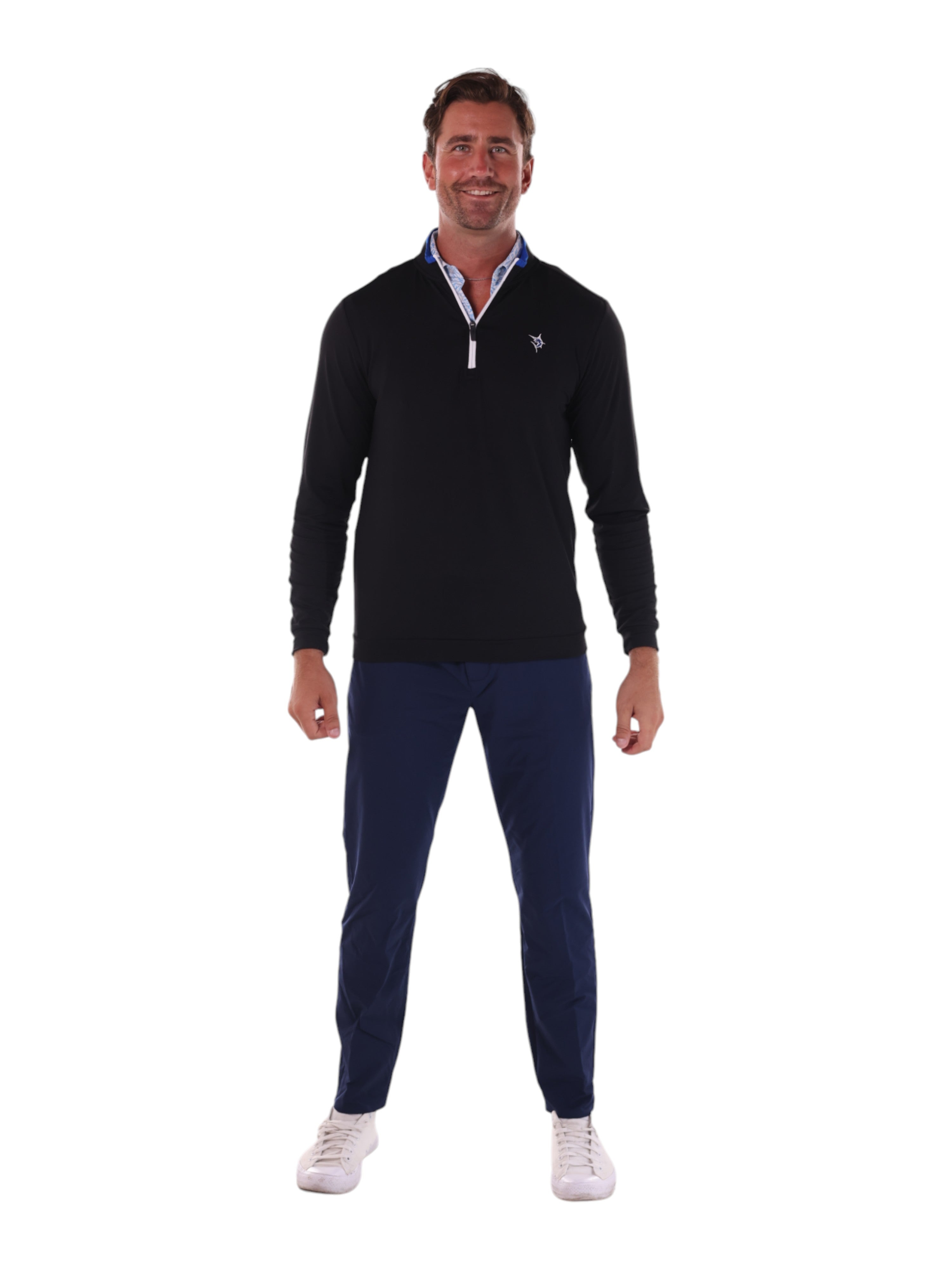 White Water Life Long Beach Quarter Zip Ultra Soft Lightweight — side view