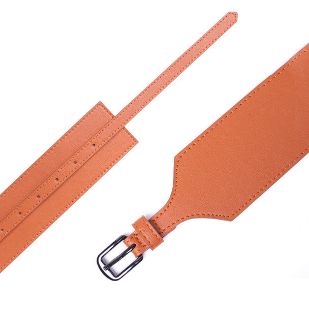 KADOU BOUTIQUE Women Adjustable Wide Buckle Belt — lifestyle context
