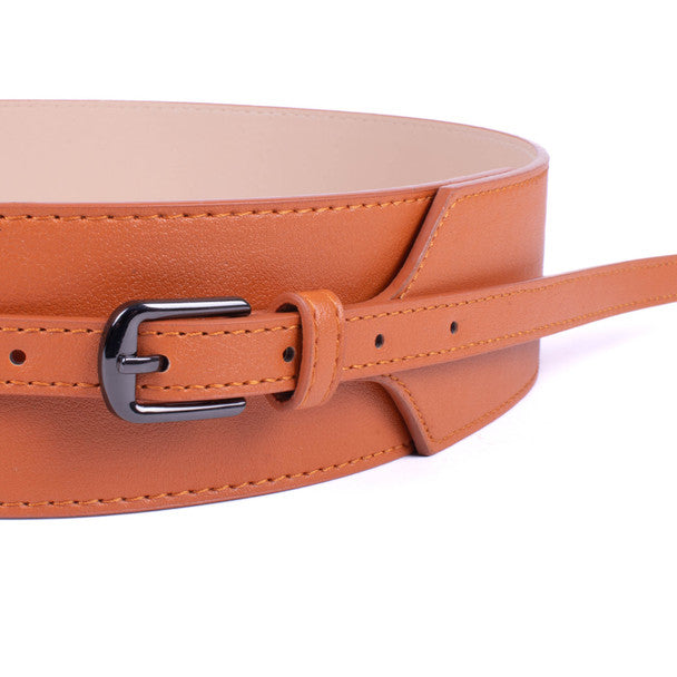 KADOU BOUTIQUE Women Adjustable Wide Buckle Belt — side view