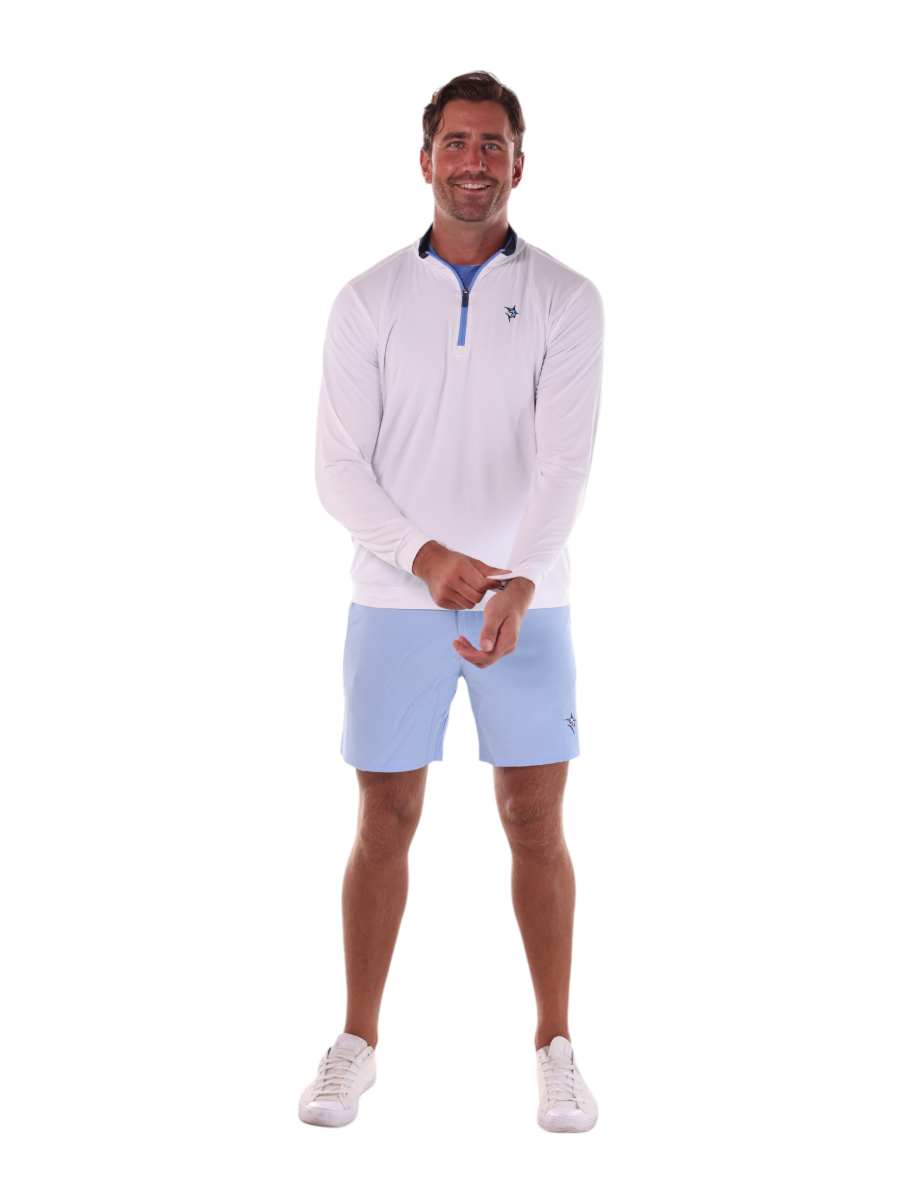 White Water Life Long Beach Quarter Zip Ultra Soft Lightweight — detail shot 6