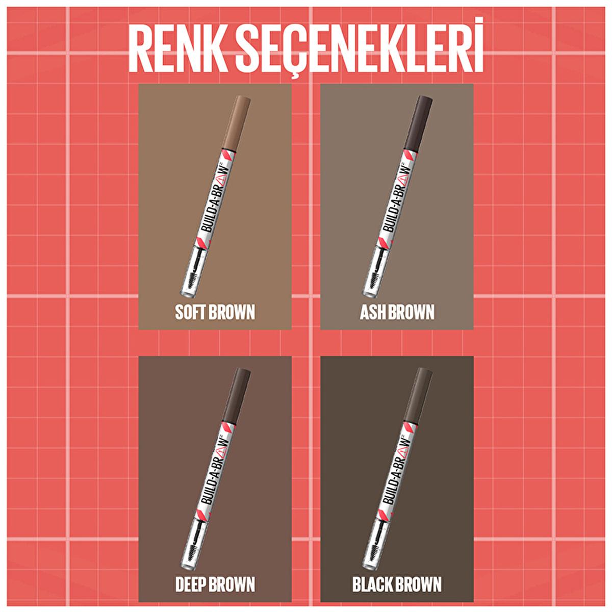 Maybelline Build a Brow 2-in-1 Eyebrow Pencil & Gel - Long-Lasting, Smudge-Proof Eyebrow Makeup Solution