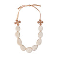 KADOU BOUTIQUE Tagua Camellia Flower Necklace — side view