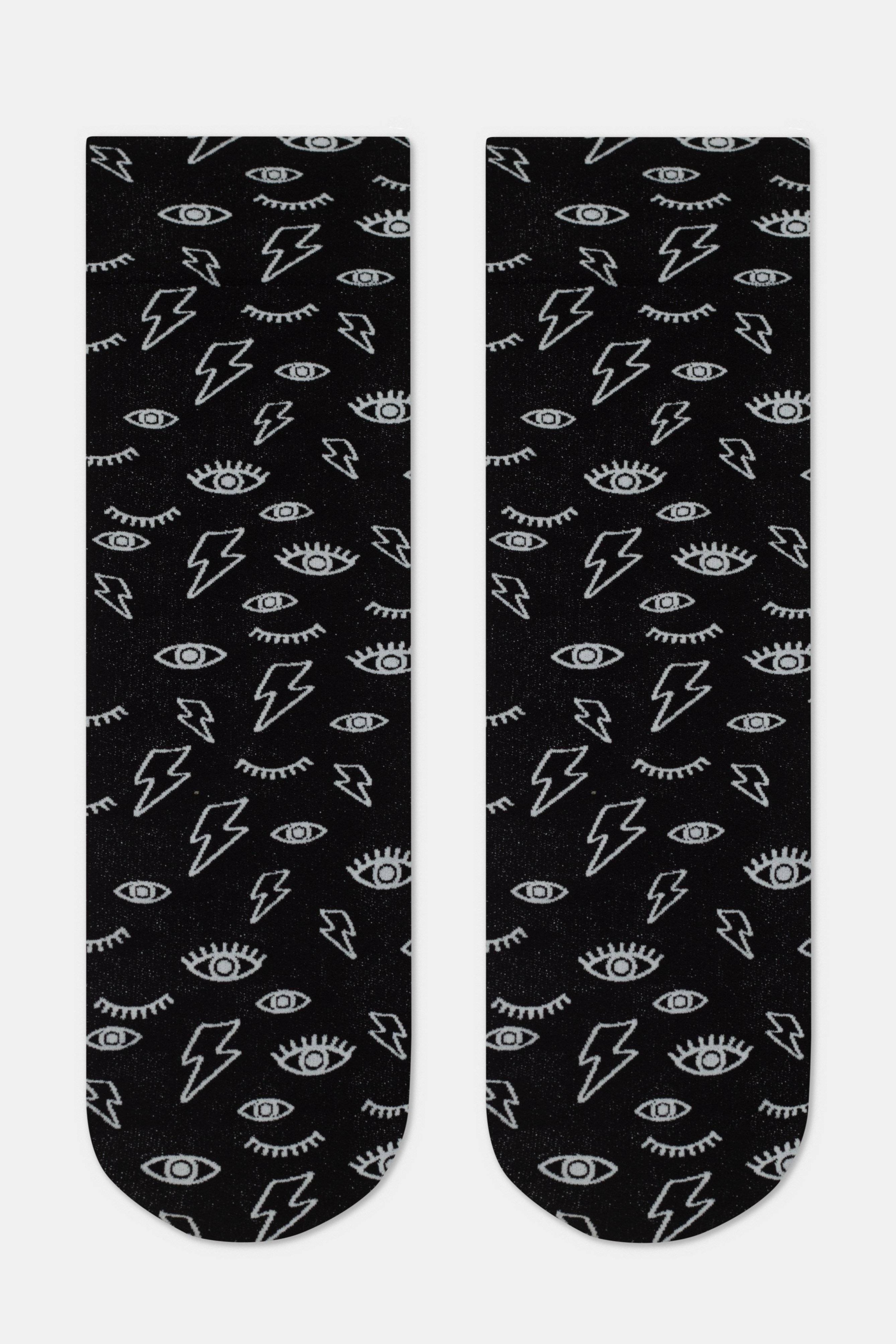 TheRanok.com Socks Conte Fantasy - Eyes&Moon — side view