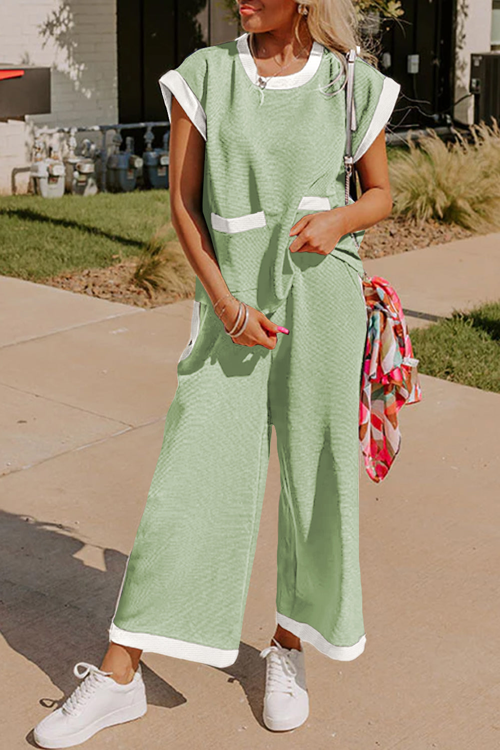 Pretty Little Patriot Pretty Little Patriot Misty Green Airport Set — Green detail