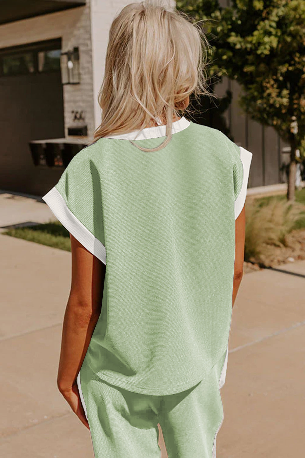 Pretty Little Patriot Pretty Little Patriot Misty Green Airport Set — Pretty Little Patriot branding close-up