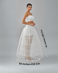 Crinoline, Wedding Dress Underskirt, White Petticoat Skirt, Four Hoop Skirt – Bridal Port
