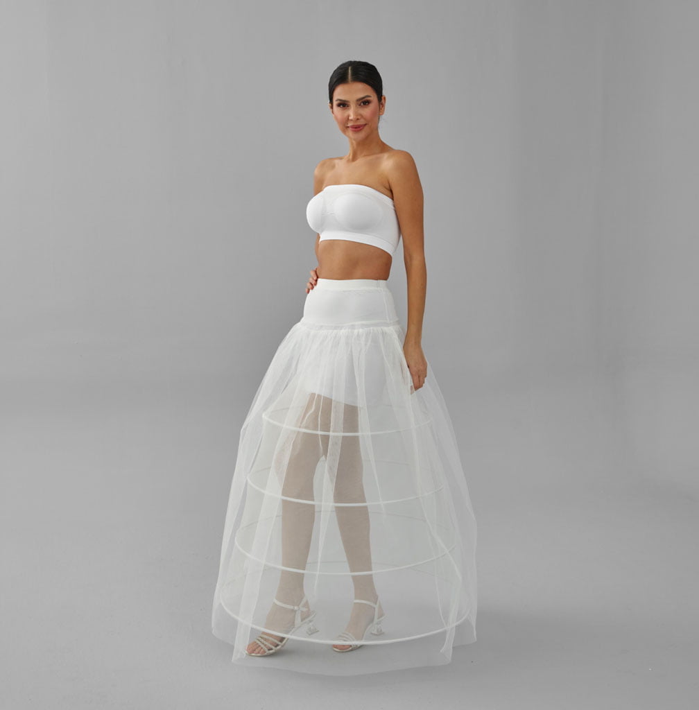White Wedding Dress Underskirt - Petticoat Skirt for Enhanced Silhouette and Comfort – Bridal Port, view 5