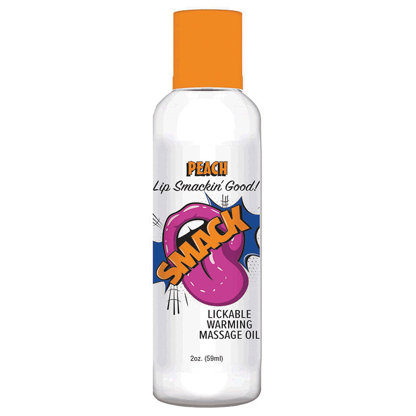 Love Spark Cove | Intimate Apparel, Pleasure Shop & Free Shipping Smack Warming Massage Oil-Peach 2oz — main product shot