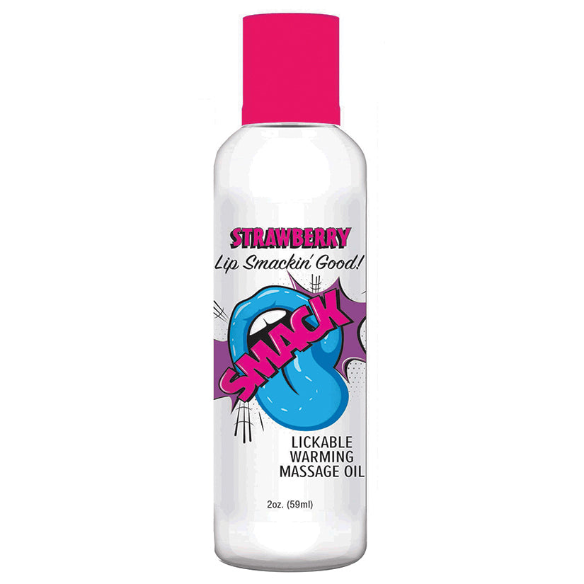 Love Spark Cove | Intimate Apparel, Pleasure Shop & Free Shipping Smack Warming Massage Oil-Strawberry 2oz — main product sho