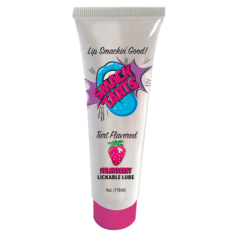 Love Spark Cove | Intimate Apparel, Pleasure Shop & Free Shipping Smack Tarts Lickable Lube-Sour Strawberry 4oz — main produc