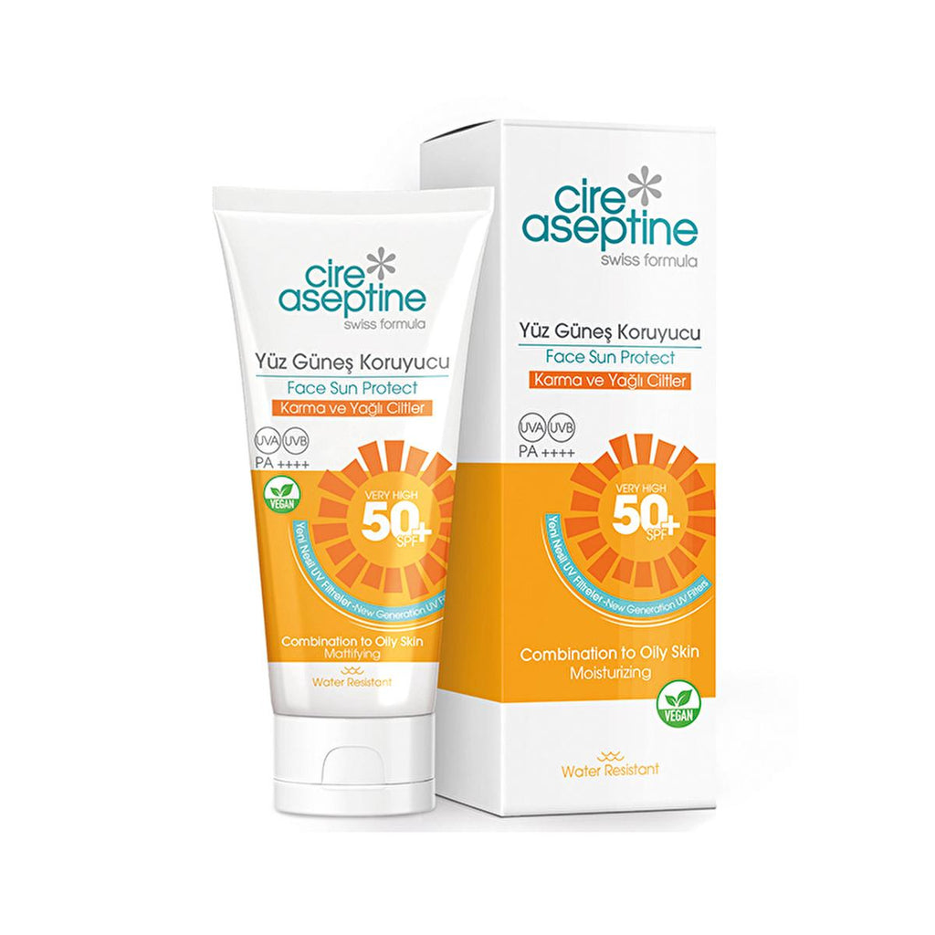 Cire Aseptine: 50+ SPF Facial Sunscreen for Oily & Acne-Prone Skin | Vegan, Broad Spectrum Sun Protection for Sensitive Skin