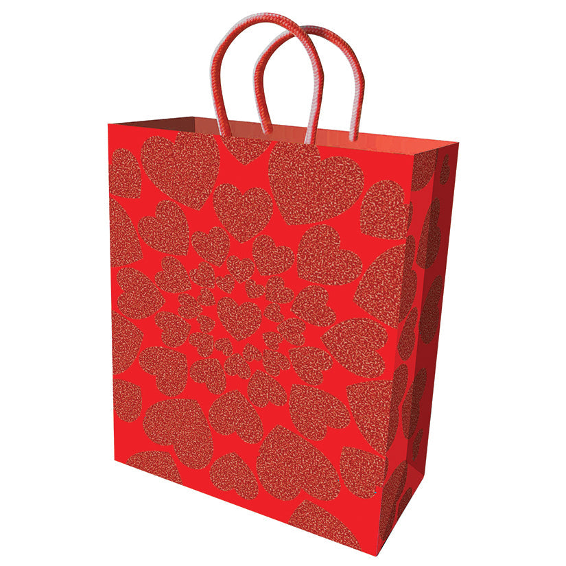 Love Spark Cove | Intimate Apparel, Pleasure Shop & Free Shipping Glitter Hearts Gift Bag — main product shot