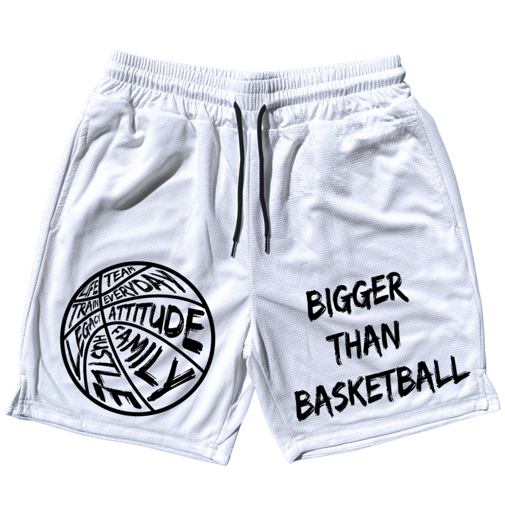 Bigger Than Basketball Bigger Than Basketball - Shorts - White — main product shot