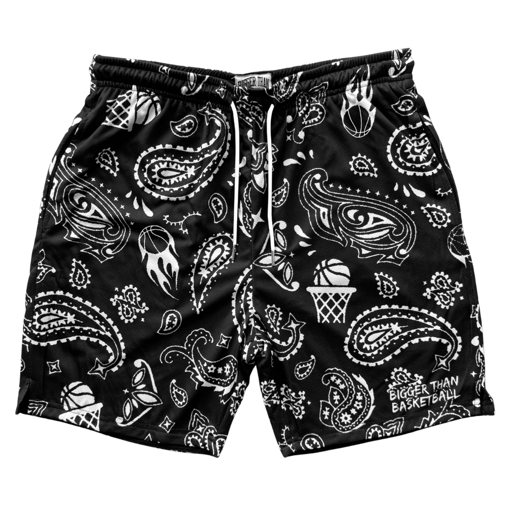 Bigger Than Basketball Court Bandit - Shorts - Black — main product shot