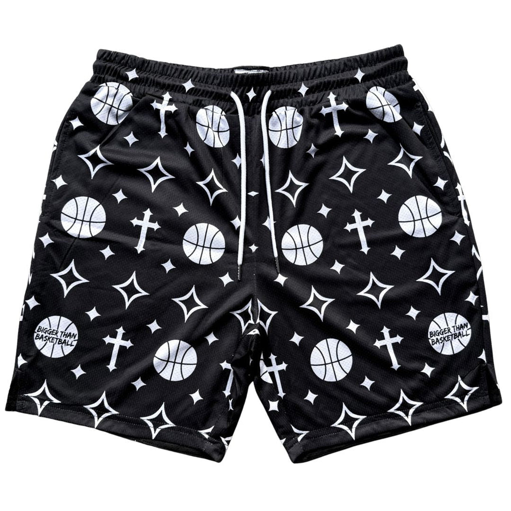 Bigger Than Basketball Crossover - Shorts - Black — main product shot