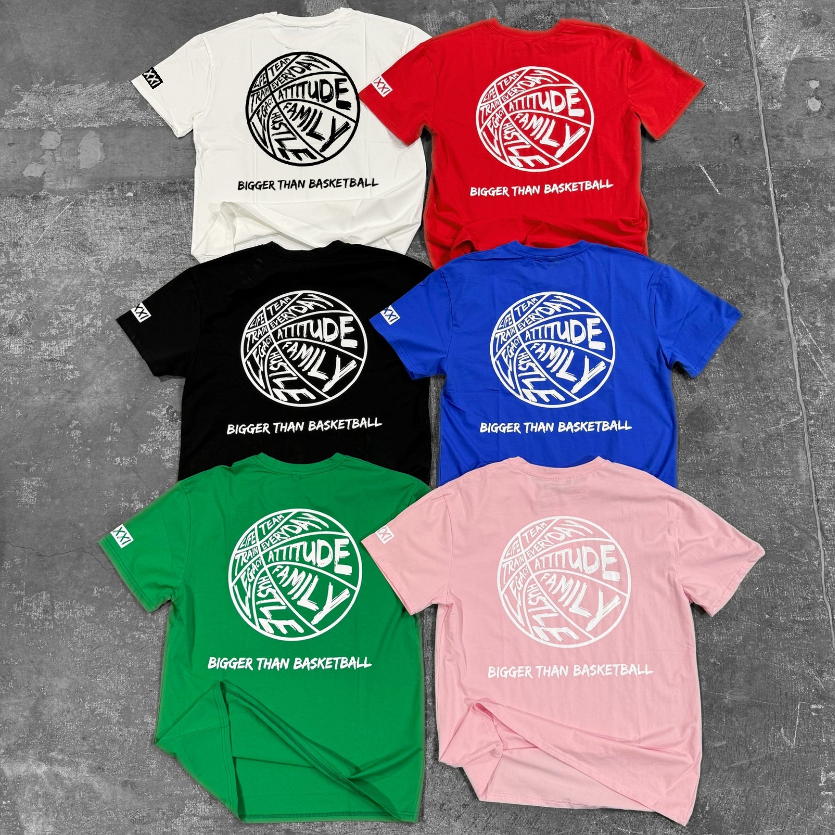 Bigger Than Basketball Bigger Than Basketball - T-Shirt - White — lifestyle worn / used context