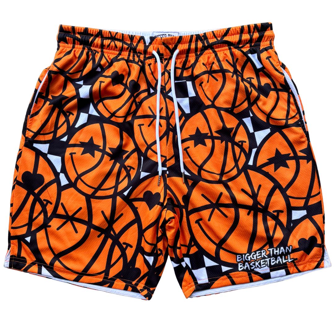 Bigger Than Basketball Game Face - Shorts — main product shot