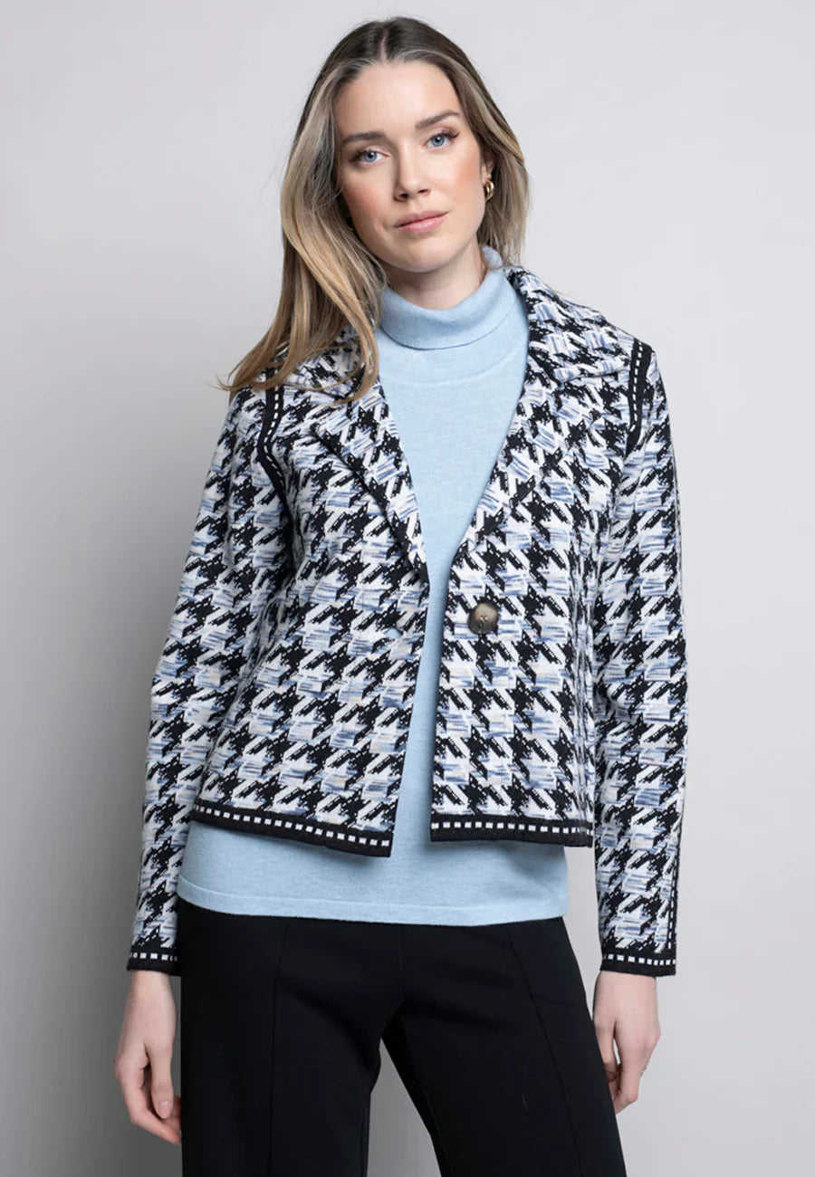 KADOU BOUTIQUE Plaid Short Jacket — main product shot