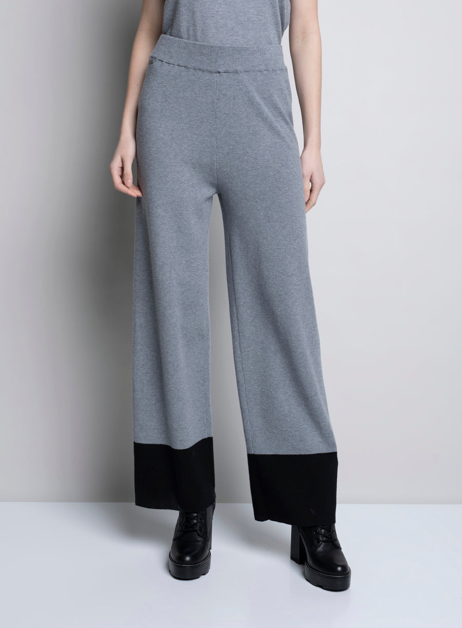 KADOU BOUTIQUE Wide Leg Knitted Pants — main product shot