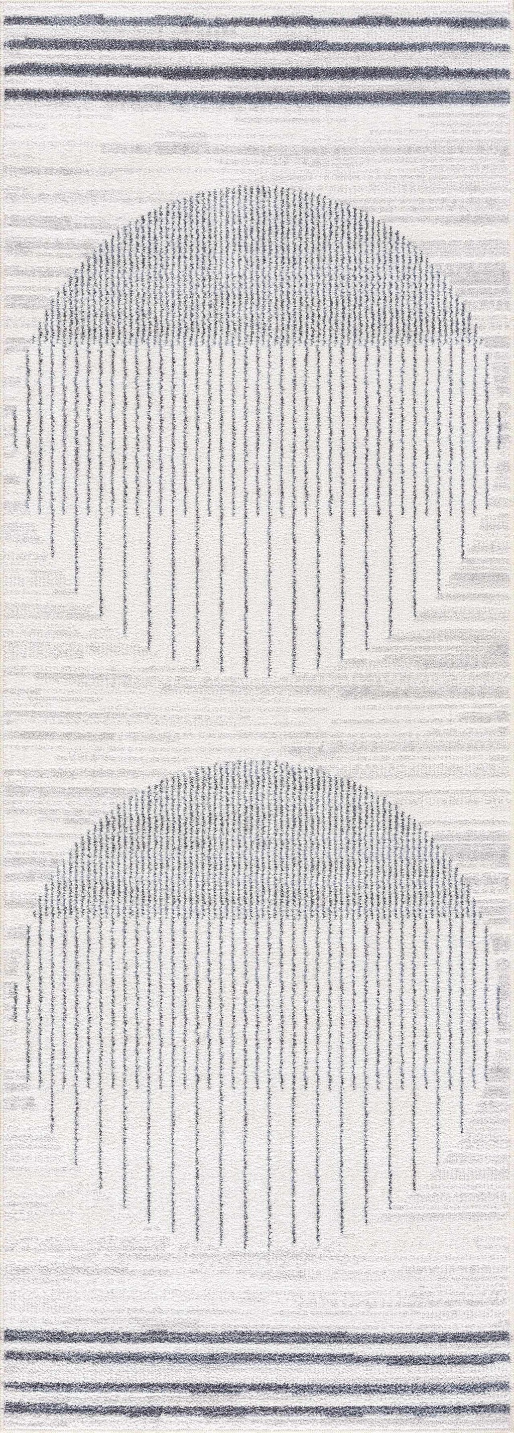 Thad Medium Gray Washable Area Rug – Boutique Rugs, view 11