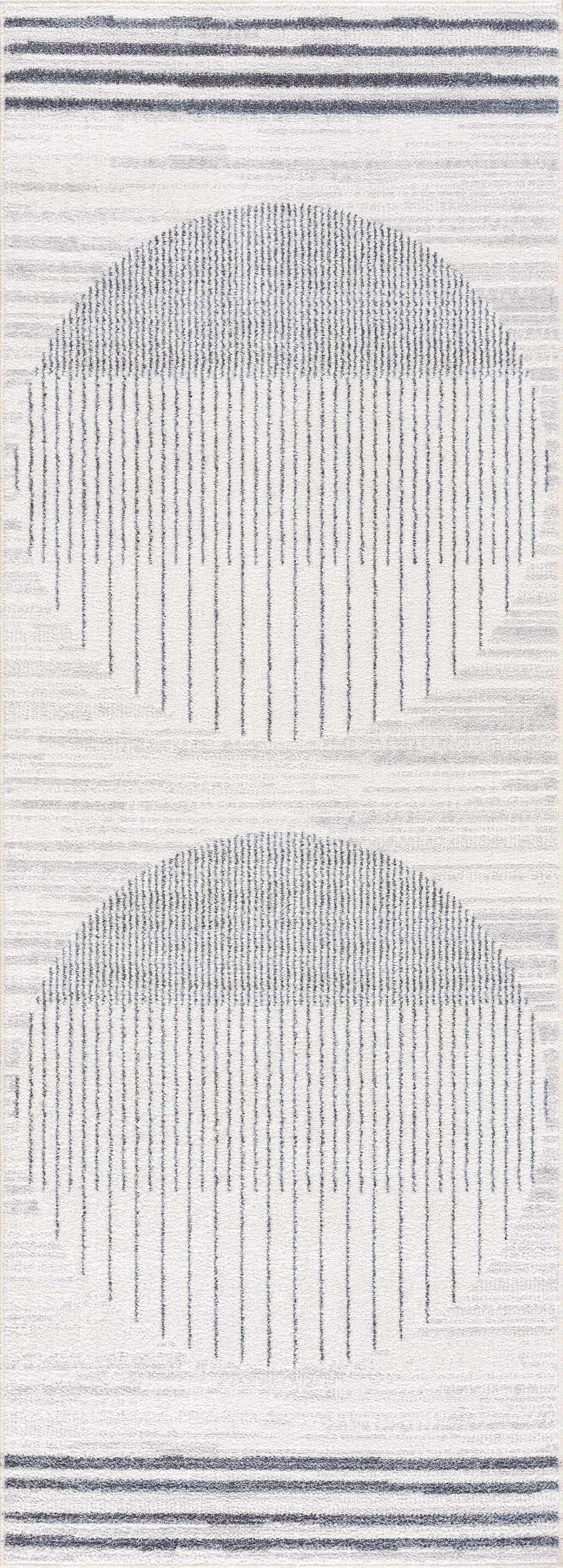 Thad Medium Gray Washable Area Rug – Boutique Rugs, view 11